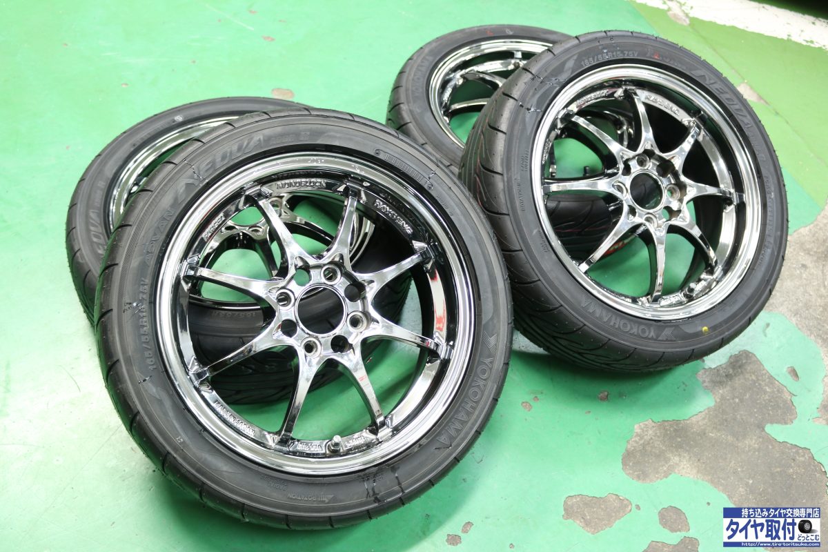 RAYS CE28 RBCカラー + YOKOHAMA ADVAN Neova AD08Rタイヤ交換