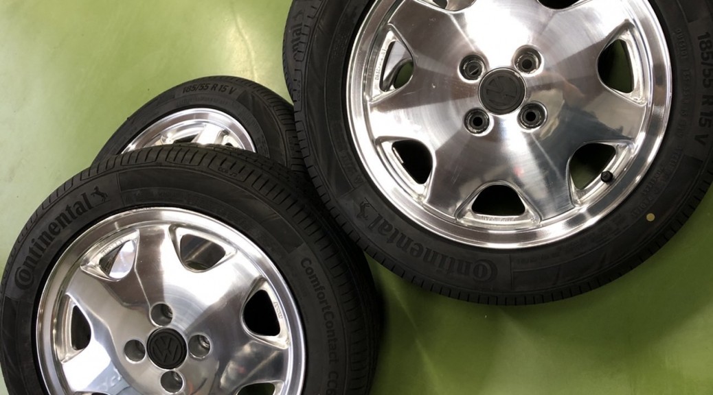 Volkswagen　ゴルフ2純正ホイール修正